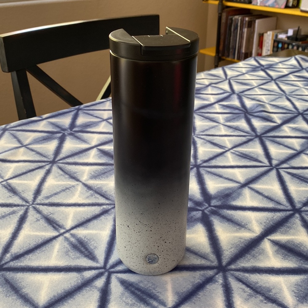 NEW STARBUCKS Ombre black white winter Tumbler 20 oz